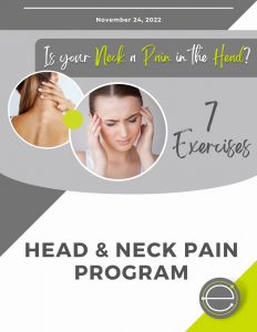 Neck Pain In Head Exercise Handout